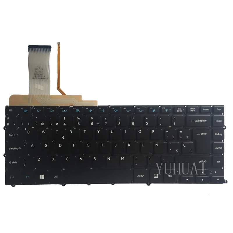 

NEW spanish FOR Samsung NP900X4 NP900X4B NP900X4C NP900X4D SP laptop Keyboard Backlit without Frame big enter