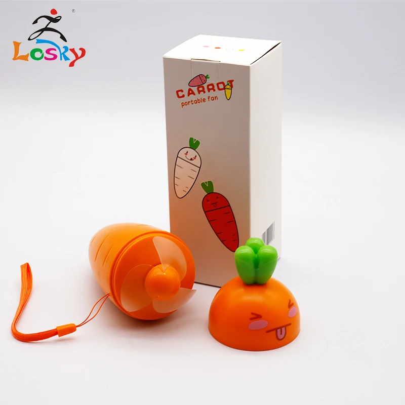 

Portable Mini Handheld Fans, Small Personal Pocket Little Fan for Home Office Hiking Travelling, USB Rechargeable,carrot fan