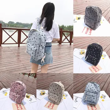 

college style schoolbag Women Nylon waterproof Women's Bag Backpack Bag Travel Bag Large Capacity Middle Student Bag рюкзак#716