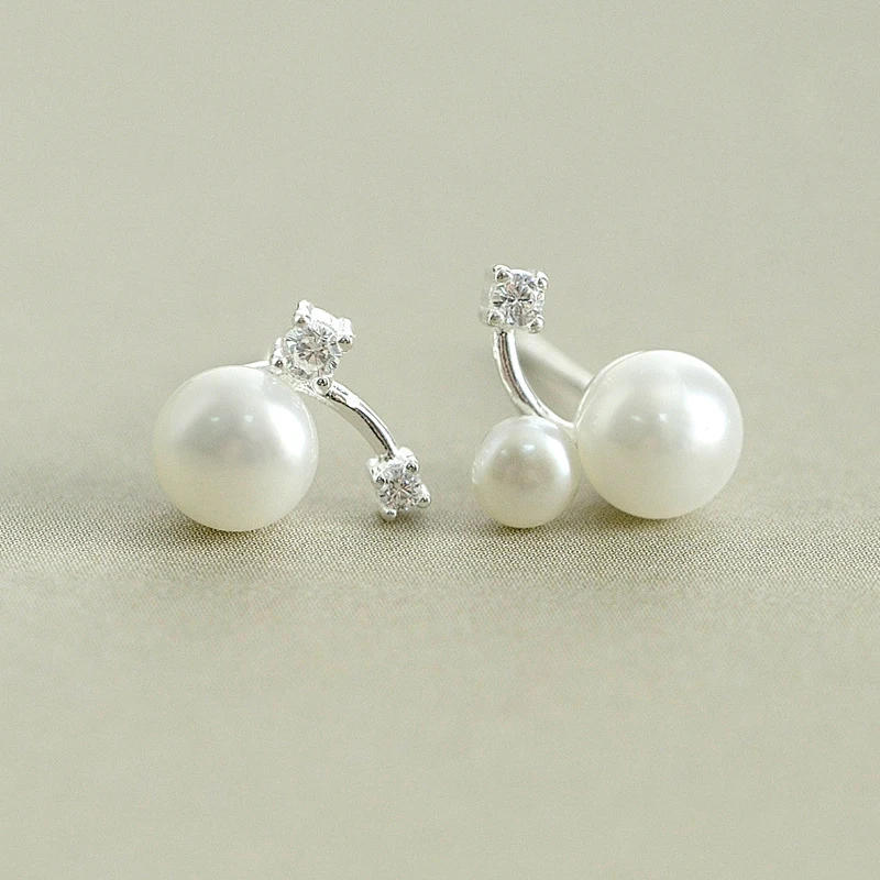 Женские серьги с жемчугом серебро 925 пробы|925 sterling silver earrings|silver earringssterling earring |