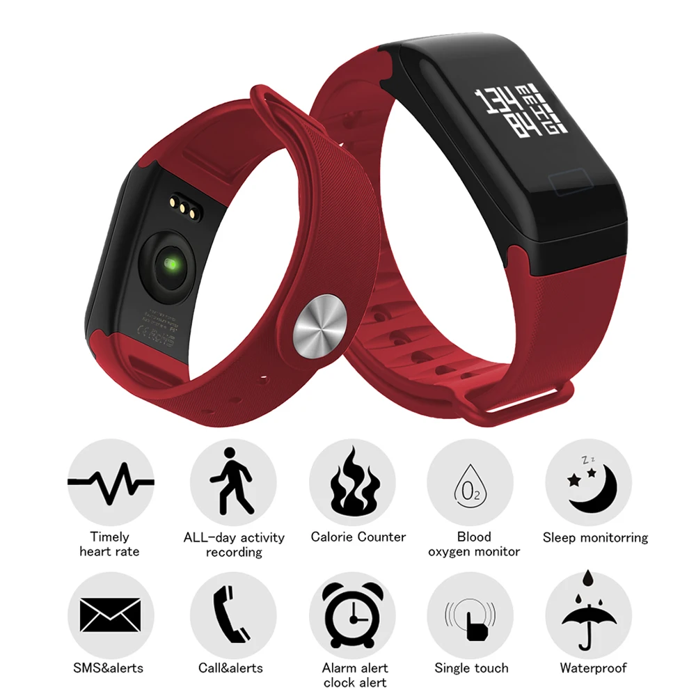 Wearpai WP103 монитор сердечного ритма Смарт браслет кровяного давления смарт fitnesstracker