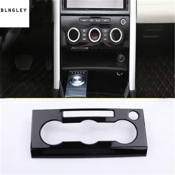 

1pc ABS black air conditioning control adjustment panel decoration cover for 2018 Land Rover Discovery 5 car accessories