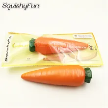 20 шт./партия, мягких морковок каваи медленно поднимающиеся гигантские овощи мягкие игрушки для украшения дома сжимаемые игрушки для детей
