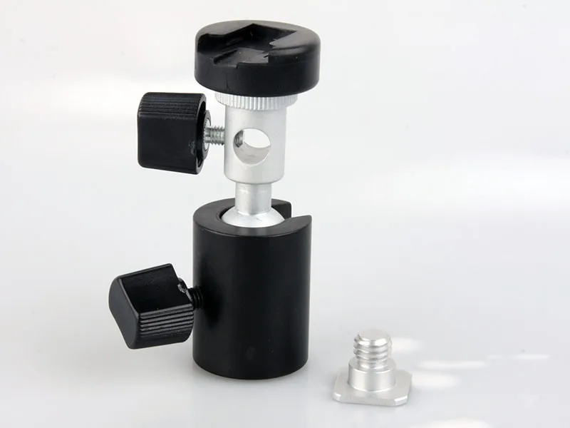 

Light Stand Bracket C, 360 Swivel Flash 1/4 3/8 Tripod Umbrella Holder Light Stand Support Bracket C Ball Head