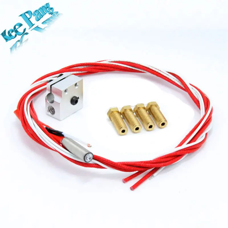  3D printer parts  Volcano hot end eruption pack kit set heater block + nozzle pack for 1.75  Volcano kit Free shipping 