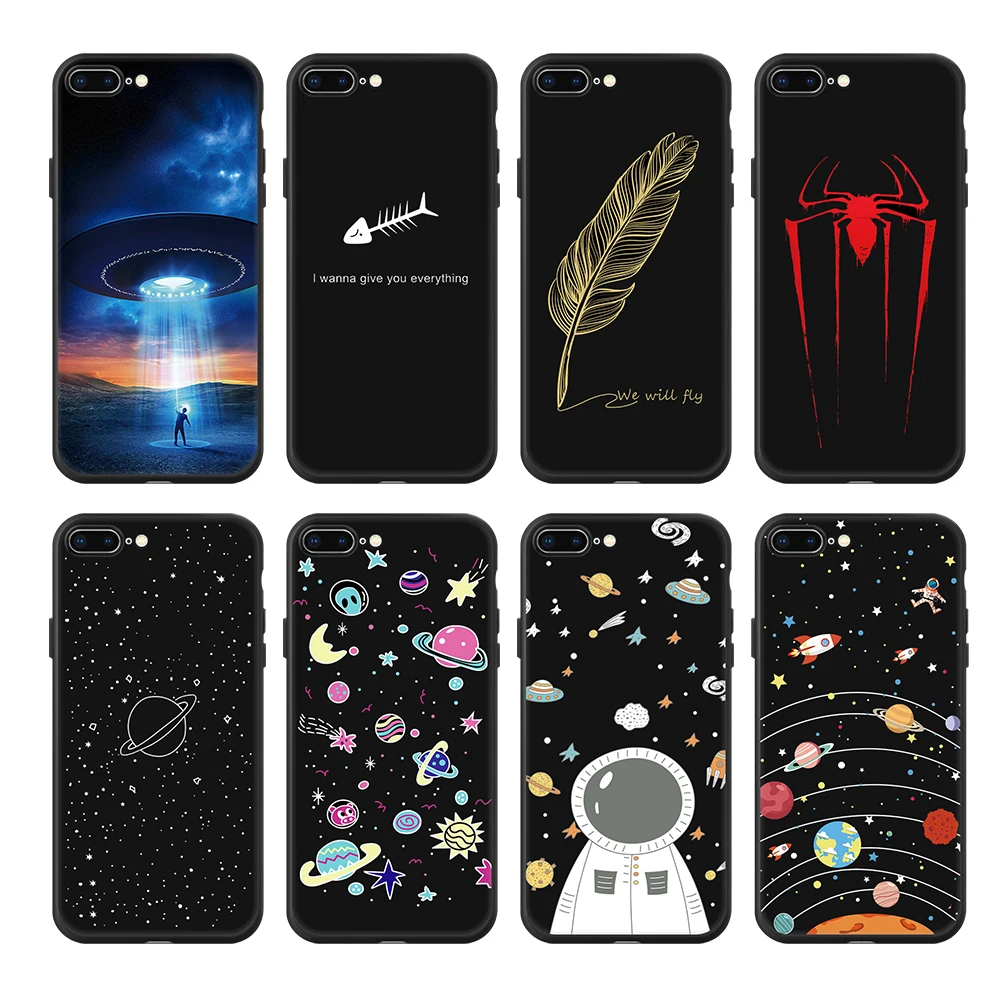 Silicone TPU Phone Case For iPhone 7 8 6 6S Plus X Xs Max Xr 5 5S Lovely Heart Frosted Soft Back Spider Cover | Мобильные телефоны