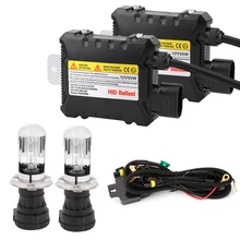 12V 35W 55W DC Digital Slim Blocks Electronic Ballast Relay Harness Wiring for HID Xenon Headlight H1 H3 H4 H7 H11 9005 9006
