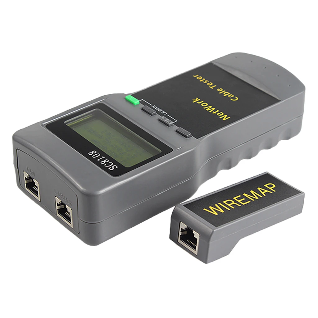 SC8108 RJ45 Network Wire Tester LAN Length Cable Test Meter Measurement
