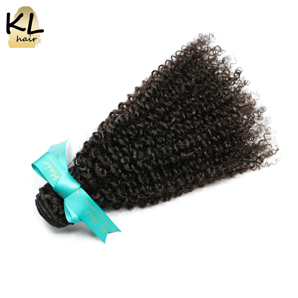 KL бразильские кудрявые волосы, 3 пряди, человеческие волосы для наращивания, remy, волнистые волосы, натуральный черный цвет, 3 шт./лот, двойной уток