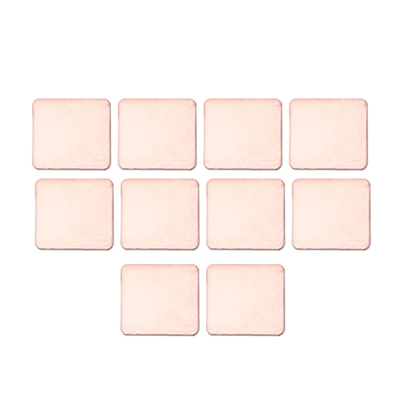 

10Pcs 15x15x0.5mm Heatsink Heat Sink Copper Shim Thermal Pads for Laptop GPU CPU