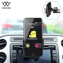 

XMXCZKJ Automatic Lock Car CD Slot Mount Phone Holder Clip Stand For iPhone X Smartphone Mobile Phone Accessories Holder in Car
