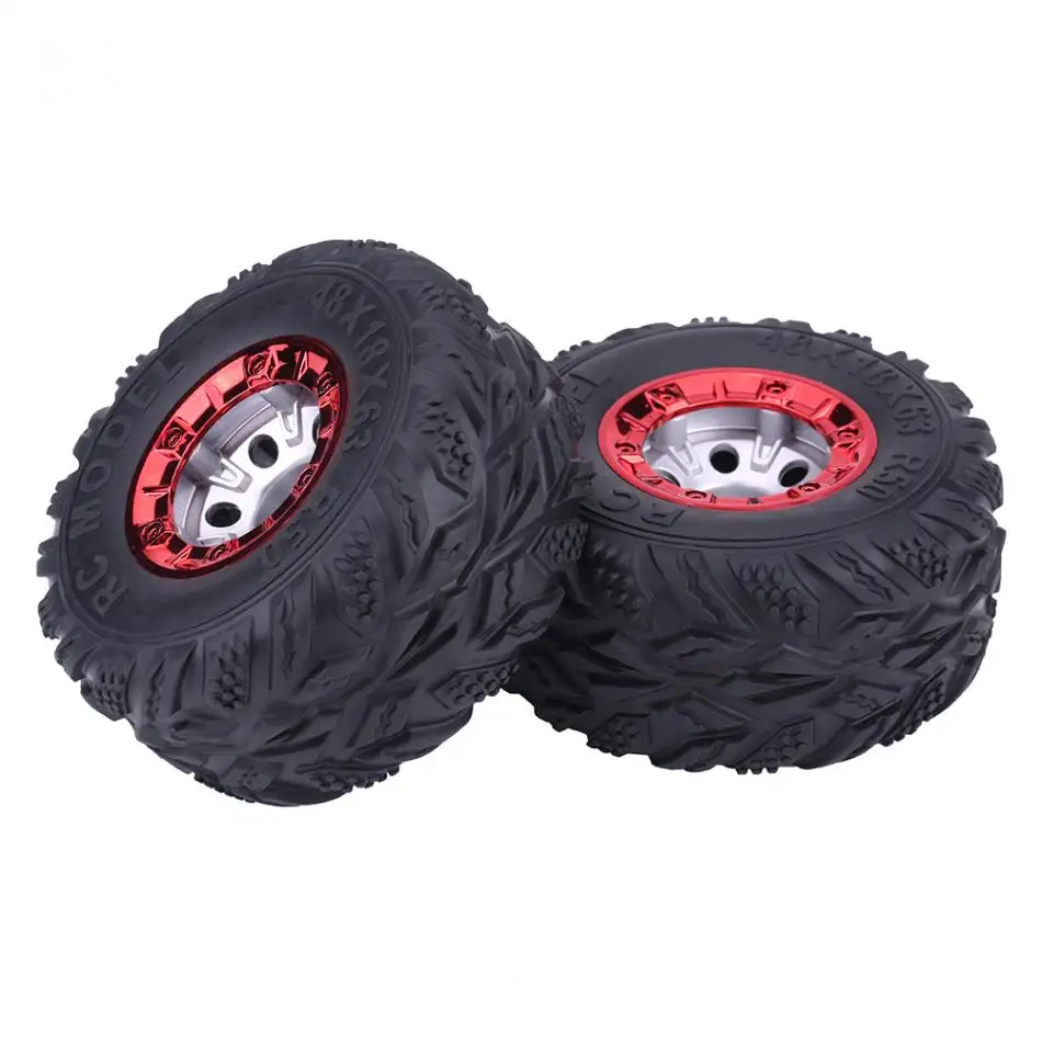 2Pcs/Set Rubber Tyre Tires with Hubs Wheel for FY CL02 112 RC Racing