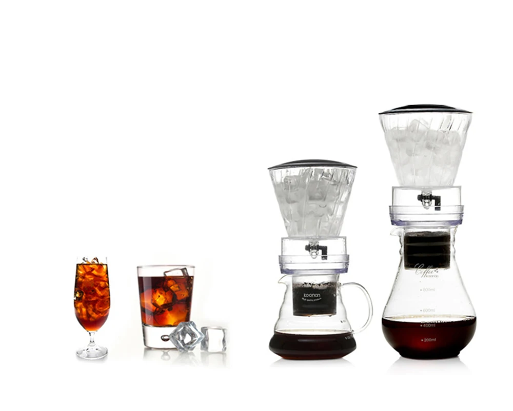Reusable Ice Drip Coffee Filter Glass Percolators