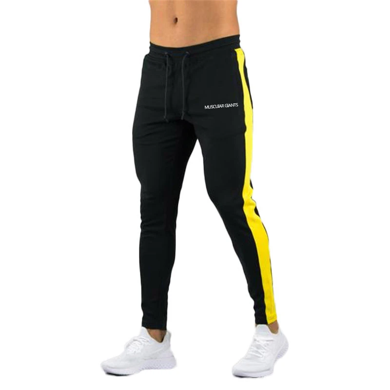 pants fashion GYMPXINRAN New Men Pants Hip Hop Fitness clothing Joggers Sweatpants Side stripe classic fashion Streetwear Track Pants Trousers tan pants Casual Pants