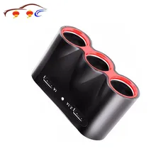 Cigarette Prises Adaptateur Allume Briquet Allume-cigare 5 v Puissance de Sortie 3.1A 3 USB Voiture Chargeur 12 v /24 v 120 w