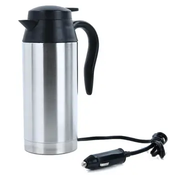 

Adoolla 750ml 12V/24V Stainless Steel Vehicle-mounted Electric Kettle for Travel
