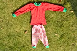 Пижама оптовая продажа 2017 Рождество детей Пижама из 100% хлопка лето взрослых Рождество пижамы