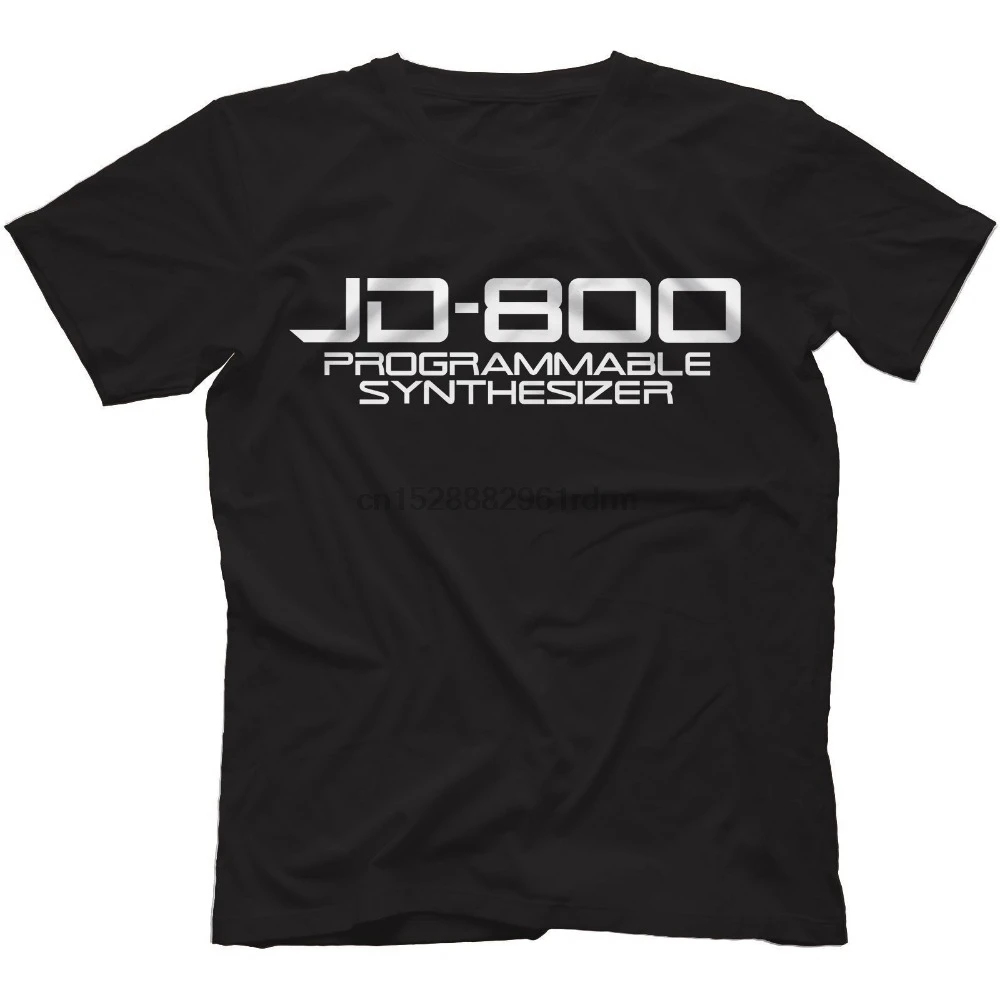 Новинка 2019 JD 800 Футболка 100% хлопок синтезатор Dx 7 цифровой Jd 990 Забавный принт