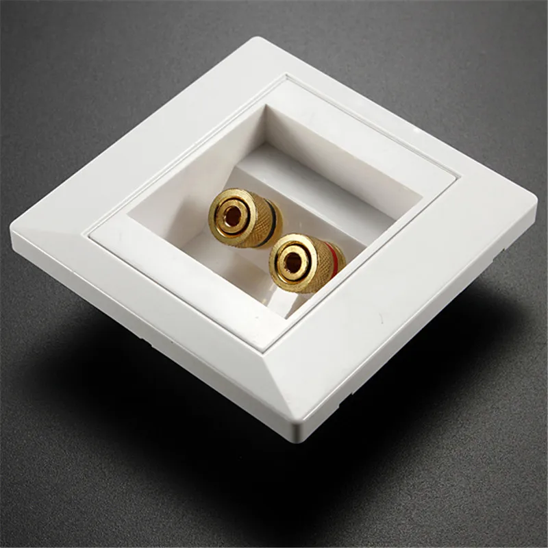 Позолоченный разъем типа банан 2 гнезда для связывания аудио настенная панель
