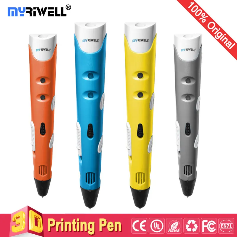 Myriwell 3d Ручка 3d ручки, 1,75 мм ABS/PLA нити, 3 d pen3d модель, креативный 3d принтер pen-3d волшебная ручка, лучший подарок для детей