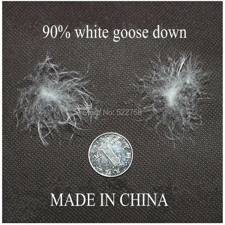 

90% white goose & duck mixed down/ goose accounted for 90% /fill power 800/comforter and jacket filler/ 1 kg price