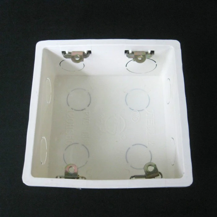 

Junction Box Hiding Shell Case Bottom Boxes In-wall For 120x120mm Wall Panel Faceplate