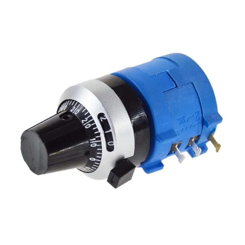 Multiturn Potentiometer 3590S-2-502L 3590S 5K ohm 10 Ring Adjustable Resistor + Turns Counting Dial Rotary Knob potentiometer knobs
