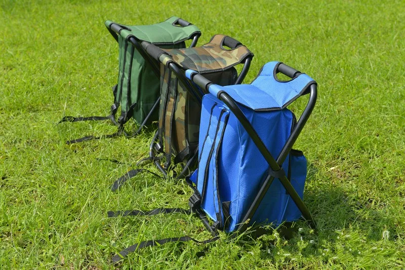 Tabouret sac à dos réfrigérant 2en1