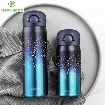 

New Design Double Wall Stainless Steel Vacuum Flasks 500ml Thermos Cup Coffee Tea Milk Travel Mug Thermo Bottle Gifts Thermocup