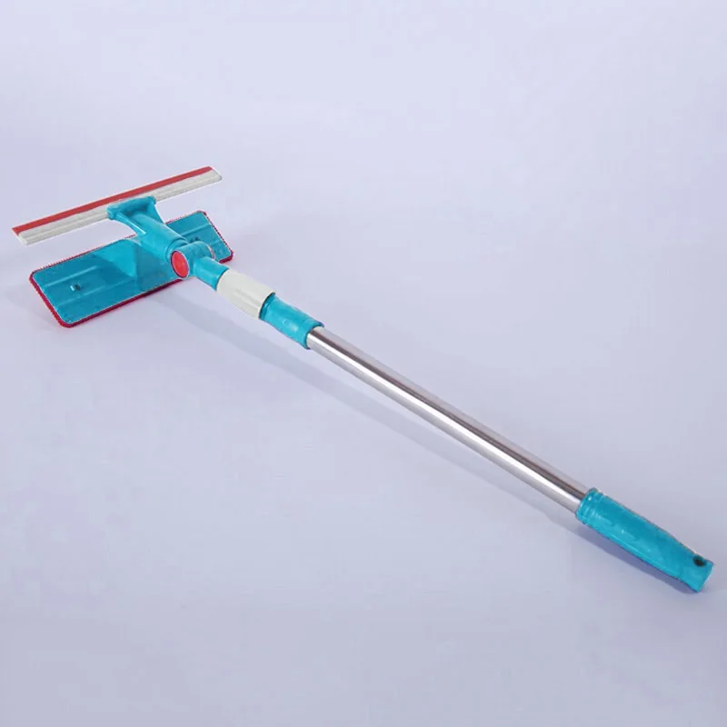 Blue Cleaning Brushes Long Handle Double Side Brush Cleaner Glass Wiper