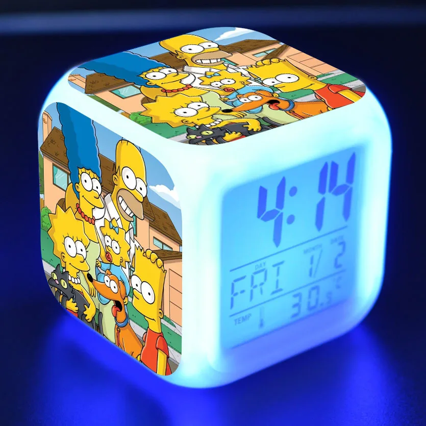

Cute Cartoon Alarm Clock Kids Toy Led reloj despertador digital alarm clock electronic wake up light table reveil wekker