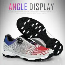 Новинка; PGM; обувь для гольфа; Мужская обувь с пряжкой и двумя лакированными туфлями; кроссовки