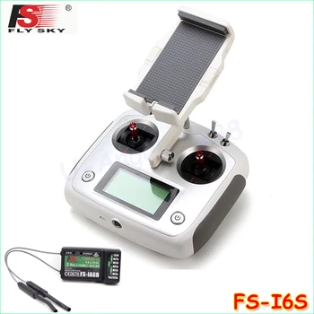 

Original Flysky FS-i6S 2.4G 10CH AFHDS Touch Screen Transmitter + FS-iA6B Receiver + Mobile Holder Set Self Center Throttle Mode