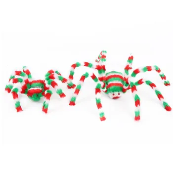 

Halloween Fake Spider Props Scary Black Colorful Big Spider Kids Adults Tricky Toys Hallowmas Party Decoration