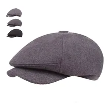 Винтажная модная шерстяная женская шапка восьмиугольная шапка Laday Newsboy Virsor Hat Зимняя шапка для девочек берет шляпа художника