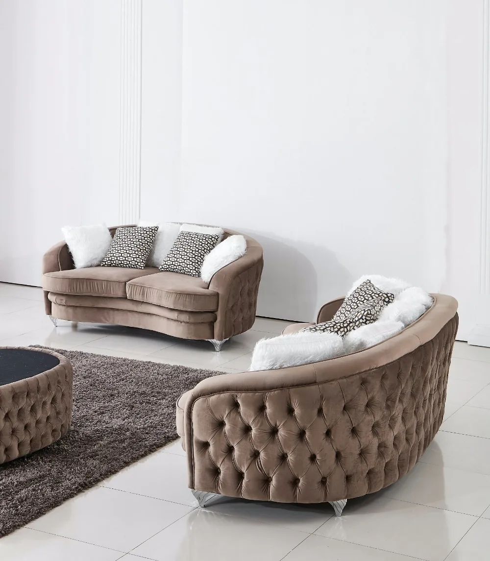 Velvet Chesterfield Sofa Design For Living Room Living Room Furniture Modern Sofa Living Room Sofas Aliexpress