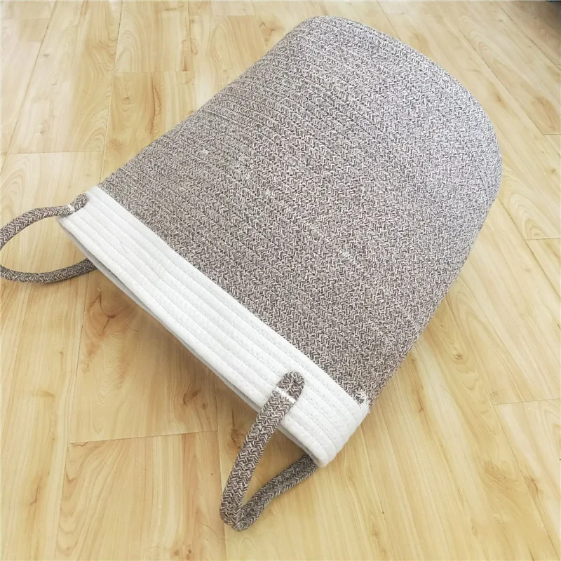 كبير القطن خط الغسيل دلو سلة التخزين النسيج سلة تخزين منسوجة الملابس لعبة التشطيب سلة الغسيل سلة