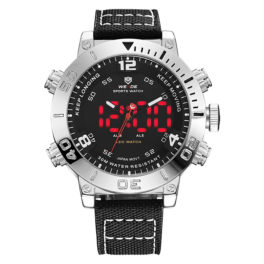 WEIDE Luxury Brand Men Sports Watch Quartz Digital LED Army Military Watch Water Resistant Relogio Masculino Clock Drop Ship WEIDE Luxury Brand Men Sports Watch Quartz Digital LED Army Military Watch Water Resistant Relogio Masculino Clock Drop Ship