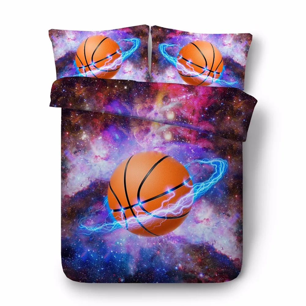 

Duvet Cover Space star basketball 3pcs British Style gifts for boyfriends Family student dormitory Quilt cover pillowcase