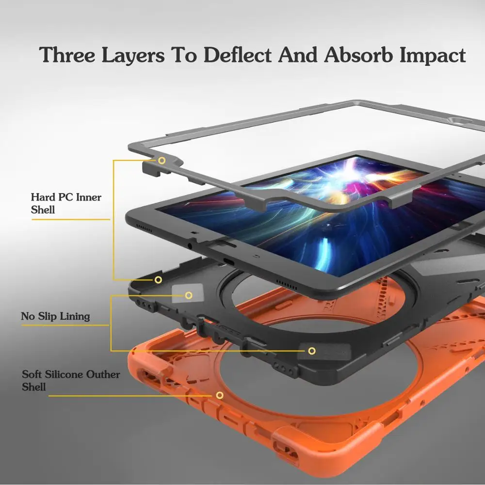 Защитный чехол для Samsung Galaxy Tab S3 9 7 подставка с поворотом на 360 градусов T820 T825