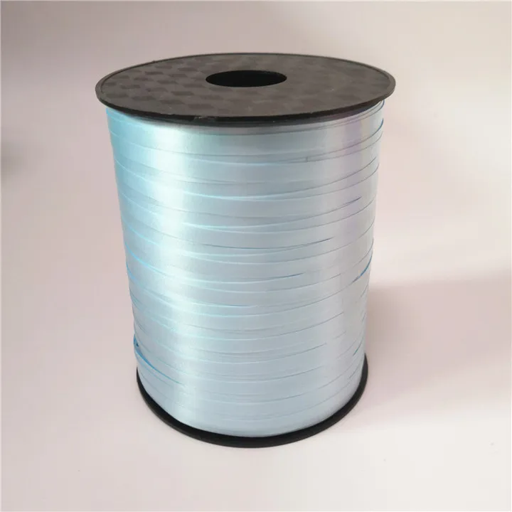 6  5mm Ribbon Embossed Smooth Thread Plastic Wedding Balloon Rope 500yard Satin Ribbon Candy Box Gift Tie Belt Ribbons