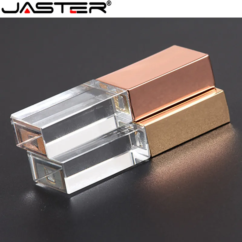 JASTER Кристальный USB флэш накопитель 4 ГБ 8 16 32 64 2 0 Memory Stick металлический флеш