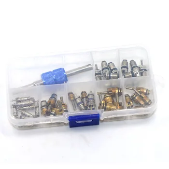 

R12 R134A Car Air Conditioning A/C Tire Valve Stem Core Remover Tool Kit 39Pcs
