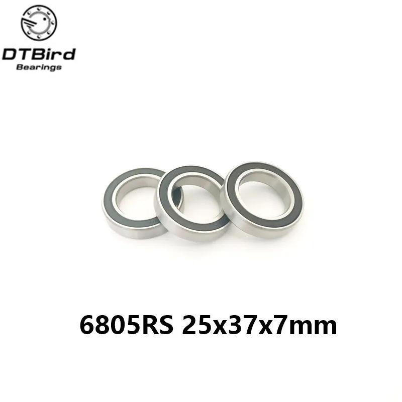 

2pcs/lot 6805 2rs rubber seal hybrid ceramic bearing 25*37*7mm 6805RS for bicycle part
