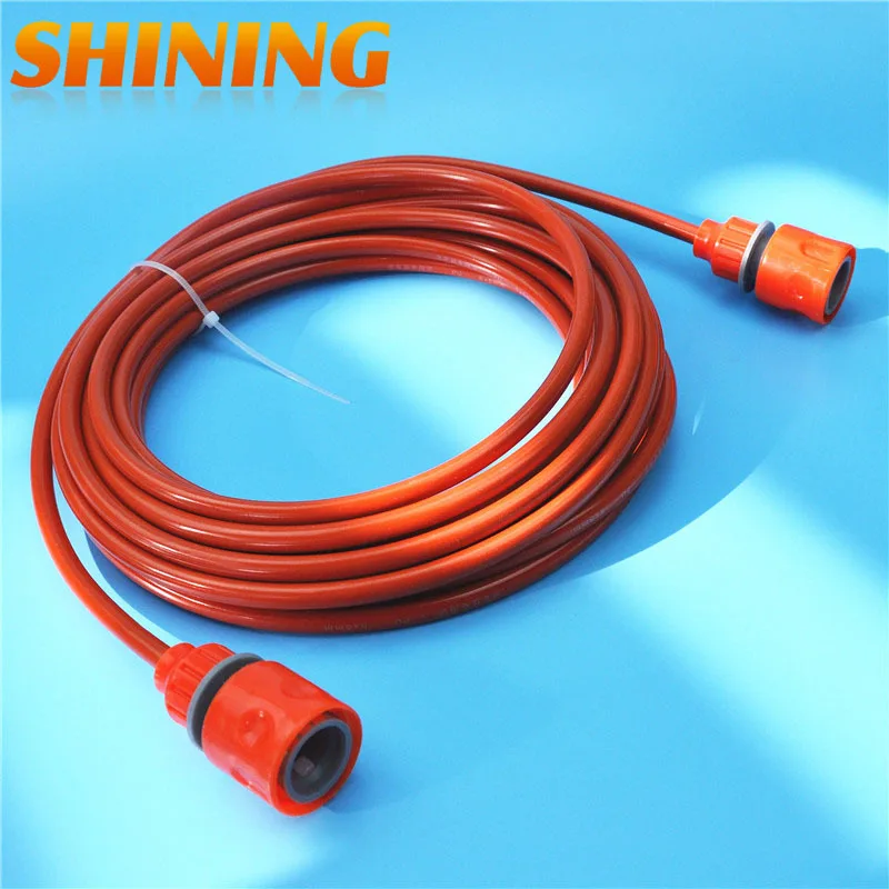 25 Feet 8m Orange PU Car Washing Garden Watering Hose Pipe With Quick Connector High Pressure Car Washer Pipeline Conduit 5*8mm high pressure washer hose