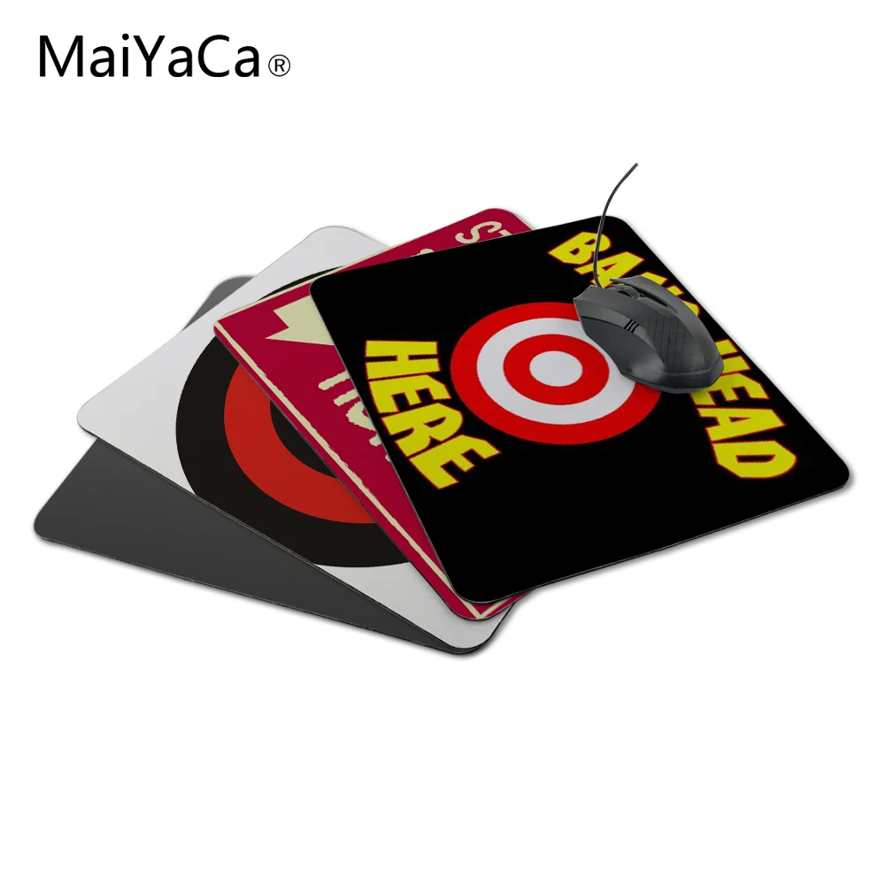 

MaiYaCa Unique Design Custom Funny Bang Head Here Mouse Pad Necessary Drop Shipping Not Lock Edge Mouse Pad