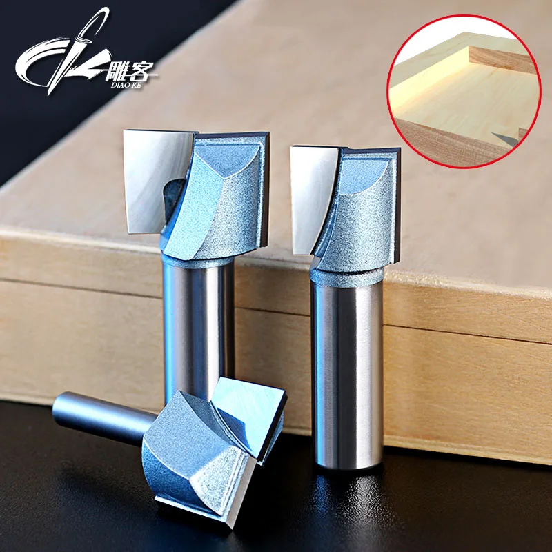 

1pcs 1/2 1/4 SHK CNC Cleaning bottom router bit 3D woodworking Tungsten milling cutter Disposable cutting surface smooth