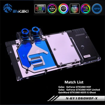 

Bykski N-GY1060HOF-X Full Coverage GPU Water Block For VGA Galax GTX1060 HOF GainWard GTX1060 Graphics Card Heat Sink