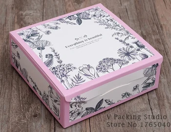 

14.5x14.5x5.2cm blue/ green /Baking box Sweet circle Cheese carton packaging Cheese Cake Packing box100pcs/lot