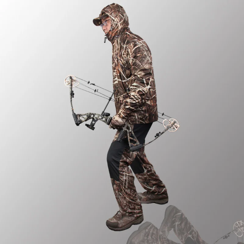 Bionic jungle camouflage hunting clothes suit breathable sun protection clothing fishing clothes Hunting Get washcloth Bionic jungle camouflage hunting clothes suit breathable sun protection clothing fishing clothes Hunting Get washcloth